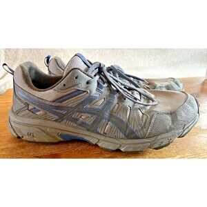 Asics Mens Gel Venture 7 1011B262 Gray Blue Running Shoes Sneakers Size 13 W
